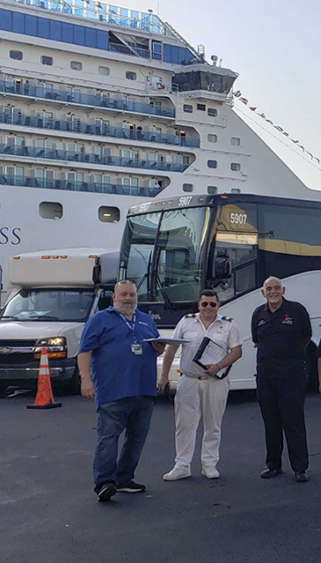 cruise port transportation Coach Buses